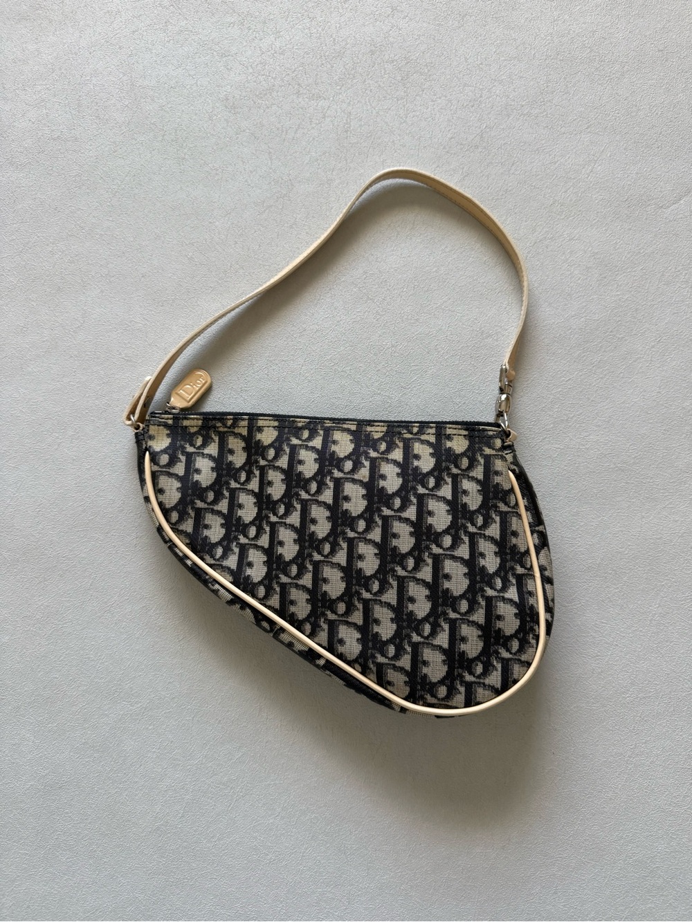 Vintage Christian Dior Saddle Pochette Shoulder Bag